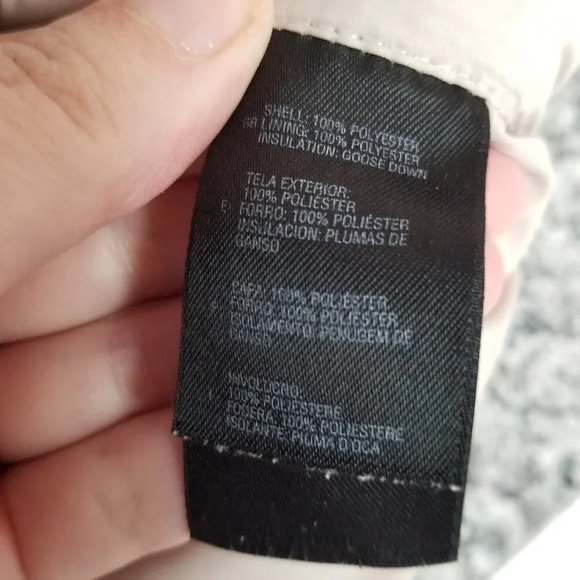 THE North Face White Goose Down Puffer Vest Nuptse M - Picture 14 of 15